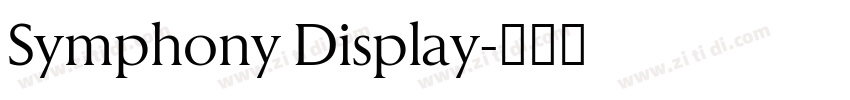 Symphony Display字体转换